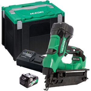 Hikoki Nt1865dmbj4z 18v Brushless Second Fix Nailer 1 X 5.0ah Battery & Charger Hikoki Nt1865dmbj4z 18v Brushless Second Fix Nailer 1 X 5.0ah Battery & Charger