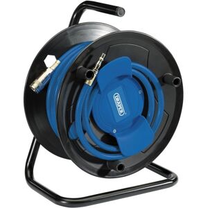 Draper 70838 Ah20m 20m Air Hose Reel 1/4\" Bsp Brass Connectors Steel Stand Frame Draper 70838 Ah20m 20m Air Hose Reel 1/4\" Bsp Brass Connectors Steel Stand Frame