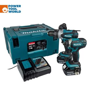 Makita Dlx2145tj 18v Cordless Twin Kit Dhp458 Combi Drill & Dtd152 Impact Dri... Makita Dlx2145tj 18v Cordless Twin Kit Dhp458 Combi Drill & Dtd152 Impact Dri...