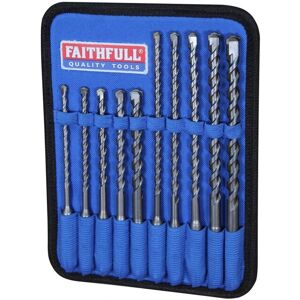Faithfull Sds Plus Drill Bit Sets / 10 Piece 5.5-12mm Multi Colour Tk12531 Faithfull Sds Plus Drill Bit Sets / 10 Piece 5.5-12mm Multi Colour Tk12531