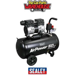Sealey Sac5000s 50l Low Noise Oil Free Direct Drive Air Compressor 1hp Sealey Sac5000s 50l Low Noise Oil Free Direct Drive Air Compressor 1hp