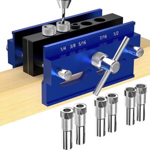 Sodial Self Centering Dowel Jig Kit, Drill Guide Jig For Straight Holes 6pcs1955 Sodial Self Centering Dowel Jig Kit, Drill Guide Jig For Straight Holes 6pcs1955