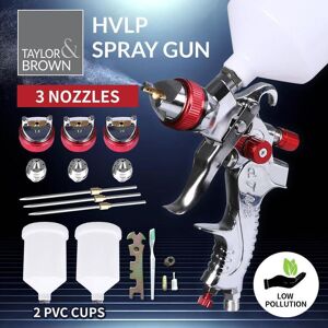 Taylor Spray Gun Paint Gun Kit Hvlp Gravity Feed Air 1.4mm 1.7mm 2mm 3 Nozzles Taylor Spray Gun Paint Gun Kit Hvlp Gravity Feed Air 1.4mm 1.7mm 2mm 3 Nozzles