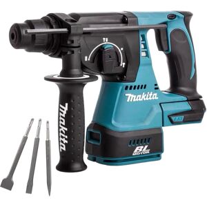 Makita Dhr242z 18v Lxt Brushless Sds Plus Rotary Hammer With 3 Piece Chisel Set Makita Dhr242z 18v Lxt Brushless Sds Plus Rotary Hammer With 3 Piece Chisel Set