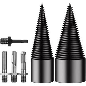 Sodial 3x(Firewood Log Splitter 42mm+32mm,Wood Splitting Logs Bits Firewood8248 Sodial 3x(Firewood Log Splitter 42mm+32mm,Wood Splitting Logs Bits Firewood8248