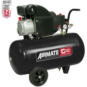 Sip Airmate Air Compressor Direct Drive 230v 50l 2hp / 1.5kw 8 Bar 8cfm 94db Sip Airmate Air Compressor Direct Drive 230v 50l 2hp / 1.5kw 8 Bar 8cfm 94db