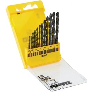 Dewalt Power Tools Hss-R Jobber Drill Bit Set13 Piece: 1.5-6.5mm Multi Colour T Dewalt Power Tools Hss-R Jobber Drill Bit Set13 Piece: 1.5-6.5mm Multi Colour T