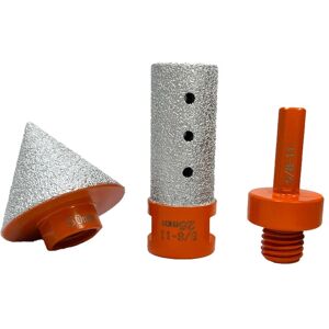 Sodial 3x(Brazed Diamond Milling Bit Chamferer Ceramic Tile Hole Expander 5/8-119498 Sodial 3x(Brazed Diamond Milling Bit Chamferer Ceramic Tile Hole Expander 5/8-119498