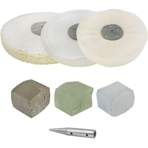 Ab Tools 8\" X 1\" Conversion Polishing Mop Kit 3/4 Hp Grinders 3 Mops Compounds Spindle Ab Tools 8\" X 1\" Conversion Polishing Mop Kit 3/4 Hp Grinders 3 Mops Compounds Spindle