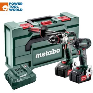 Metabo Combo Set 2.1.15 18v Combi Hammer Drill & Impact Driver Kit Inc 2x 4.0... Metabo Combo Set 2.1.15 18v Combi Hammer Drill & Impact Driver Kit Inc 2x 4.0...