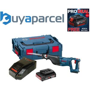 Bosch Gsa 18v-Li 18v Cordless Reciprocating Sabre Saw + 1 X 2.0ah Charger, Lboxx Bosch Gsa 18v-Li 18v Cordless Reciprocating Sabre Saw + 1 X 2.0ah Charger, Lboxx