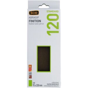 Lot 8 Sandpaper Sheets Abrasive Corundum Unperforated 93 X 230 Mm Grit 120 Scid Lot 8 Sandpaper Sheets Abrasive Corundum Unperforated 93 X 230 Mm Grit 120 Scid