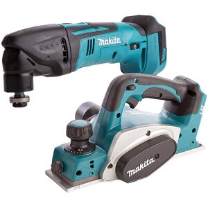 Makita Dtm50z 18v Lxt Cordless Multitool With Dkp180z Planer 82mm Body Only Makita Dtm50z 18v Lxt Cordless Multitool With Dkp180z Planer 82mm Body Only