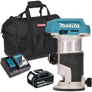 Makita Drt50zx4 18v Brushless Router Trimmer With 1 X 3.0ah Battery Charger, Bag Makita Drt50zx4 18v Brushless Router Trimmer With 1 X 3.0ah Battery Charger, Bag