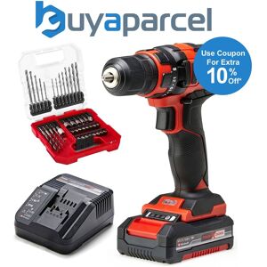 Einhell Te-Cd 18/35 Pxc 18v Cordless Drill Driver 1 X Battery + 40pc Bit Set Einhell Te-Cd 18/35 Pxc 18v Cordless Drill Driver 1 X Battery + 40pc Bit Set