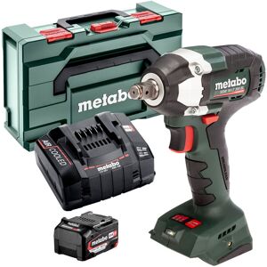 Metabo Ssw18lt300bl 18v Brushless 1/2\" Impact Wrench 1 X 4ah Battery Charger Box Metabo Ssw18lt300bl 18v Brushless 1/2\" Impact Wrench 1 X 4ah Battery Charger Box
