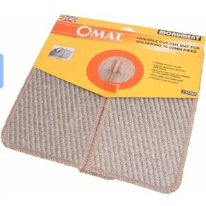 Monument Tools Monument Omat 15mm-22mm Pipe Brazing/soldering Safety Mat Mon2355 Monument Tools Monument Omat 15mm-22mm Pipe Brazing/soldering Safety Mat Mon2355