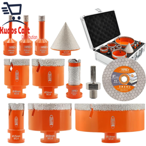 Does Not Apply Core Drill Bit Set - 11pcs 6/8/10/25/40/50/68/110mm Diamond Hole Saw + 20mm Fing Does Not Apply Core Drill Bit Set - 11pcs 6/8/10/25/40/50/68/110mm Diamond Hole Saw + 20mm Fing