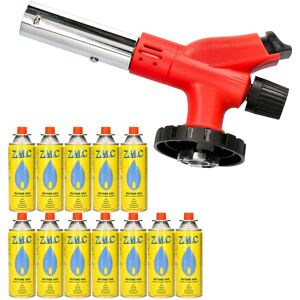 Zmc Z.M.C Gas Burner 1300°c + 12 Gas Cartridges 227g Culinary Torch Bunsen Burner Zmc Z.M.C Gas Burner 1300°c + 12 Gas Cartridges 227g Culinary Torch Bunsen Burner