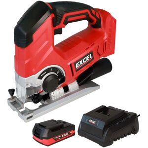 Excel 18v Cordless Jigsaw With 1 X 2.0ah Battery & Charger Excel 18v Cordless Jigsaw With 1 X 2.0ah Battery & Charger