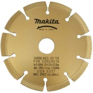 Makita B-02054 Diamond Dry Type Wheel 125 X 2.0 X 22.23mm Makita B-02054 Diamond Dry Type Wheel 125 X 2.0 X 22.23mm