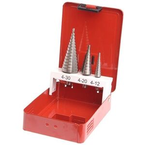 Faithfull Hss Step Drill Bitset Of 3 Multi Colour Tk12525 Faithfull Hss Step Drill Bitset Of 3 Multi Colour Tk12525
