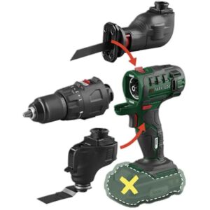 Parkside 3-In-1 20v Combination Tool - No Battery No Charger - Bare Unit Parkside 3-In-1 20v Combination Tool - No Battery No Charger - Bare Unit