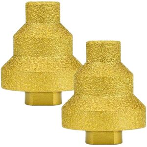 Sodial 2x(2pcs Diamond Core Drill Bit,20-35-50mm Chamfer Multi-Layer Conical Hole3899 Sodial 2x(2pcs Diamond Core Drill Bit,20-35-50mm Chamfer Multi-Layer Conical Hole3899