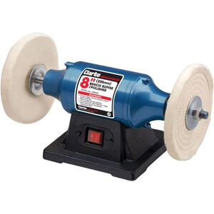 Clarke Cbb200 200mm Bench Buffer/polisher (230v) - Includes X2 Polishing Mops Clarke Cbb200 200mm Bench Buffer/polisher (230v) - Includes X2 Polishing Mops