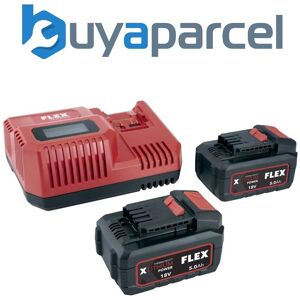Flex Power Tools 507695 P-Set 55 R/bs Battery & Charger Set 18v Flxpset2x5 Flex Power Tools 507695 P-Set 55 R/bs Battery & Charger Set 18v Flxpset2x5