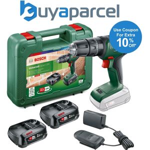 Bosch Universalimpact 18v Cordless Combi Hammer Drill Power For All - 2 X 2ah Bosch Universalimpact 18v Cordless Combi Hammer Drill Power For All - 2 X 2ah