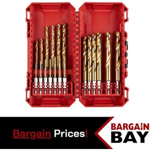 Milwaukee Hex Impact Metal Drill Bit Set - 19 Pcs. Milwaukee Hex Impact Metal Drill Bit Set - 19 Pcs.