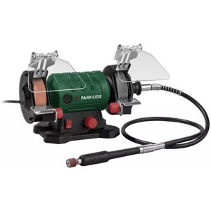 Parkside Double Bench Grinder With Flexible Drive Shaft +103 Piece Accessory Set Parkside Double Bench Grinder With Flexible Drive Shaft +103 Piece Accessory Set