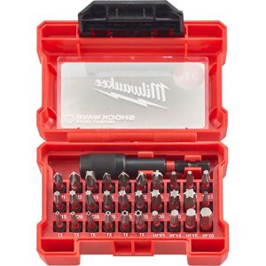 Milwaukee Shockwave Impact Driver Bit Set 32 Piece Screwdriver Drill Accessory Milwaukee Shockwave Impact Driver Bit Set 32 Piece Screwdriver Drill Accessory