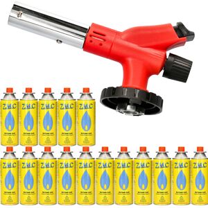Zmc Gas Burner Bunsen Burner Blowtorch Blow Torch Gas Lighter +16 Gas Cartridges Zmc Gas Burner Bunsen Burner Blowtorch Blow Torch Gas Lighter +16 Gas Cartridges