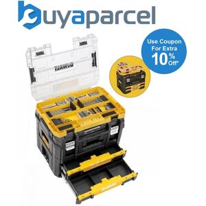 Dewalt Dwst1-70702 Tstak Combo Ii + Iv Tool Storage Box 2 Drawers + 85 Piece Set Dewalt Dwst1-70702 Tstak Combo Ii + Iv Tool Storage Box 2 Drawers + 85 Piece Set