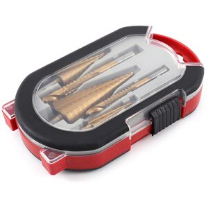 Sodial 2x(6-Piece Stepped Serrated Drill Bit Set Triangular Shank Titanium Alloy1322 Sodial 2x(6-Piece Stepped Serrated Drill Bit Set Triangular Shank Titanium Alloy1322