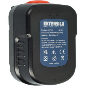 Extensilo Battery For Black & Decker Epc126 Epc128 Epc128bk Epc126bk Epc128 V 3.3ah 12v Extensilo Battery For Black & Decker Epc126 Epc128 Epc128bk Epc126bk Epc128 V 3.3ah 12v