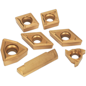 Tips For Lathe Turning Tool Set Sm3025cs5 - Sealey Sm3025cs5r New Tips For Lathe Turning Tool Set Sm3025cs5 - Sealey Sm3025cs5r New