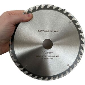 Dart 216mm X 30 X 40t (Atb) Wood Cutting Saw Blade Cut Cuts Timber X 1 Disc Dart 216mm X 30 X 40t (Atb) Wood Cutting Saw Blade Cut Cuts Timber X 1 Disc