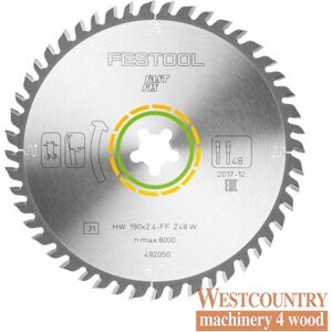 Festool 492050 Saw Blade Wood Fine Cut Hw 190 Dia X 2.4 Kerf Fastfix W48 Festool 492050 Saw Blade Wood Fine Cut Hw 190 Dia X 2.4 Kerf Fastfix W48