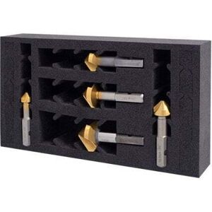 Hmt 603060-5set Countersink Drill Bit Set, 12.4, 16.5, 20.5, 25, 31mm Hmt 603060-5set Countersink Drill Bit Set, 12.4, 16.5, 20.5, 25, 31mm