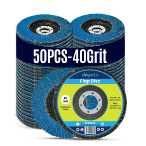 Fs 50x Flap Discs Zirconium Oxide 115mm Sanding 40 Grit Grinding Wheels Disc 4.5\ Fs 50x Flap Discs Zirconium Oxide 115mm Sanding 40 Grit Grinding Wheels Disc 4.5\