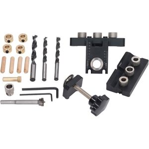 Doweling Jig Drill Kit Aluminum Alloy Drilling Depth Adjustable Dowel Drill Doweling Jig Drill Kit Aluminum Alloy Drilling Depth Adjustable Dowel Drill