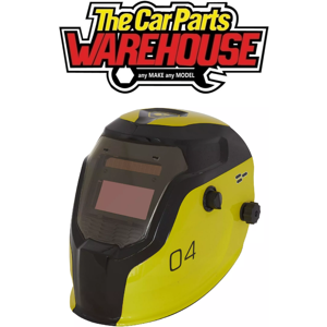 Sealey Auto Darkening Yellow Welding Helmet With Shade Control 9-13 - Pwh4 Sealey Auto Darkening Yellow Welding Helmet With Shade Control 9-13 - Pwh4