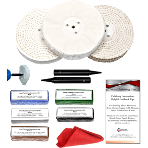 Mpk Bench Grinder Metal Polishing Kit Aluminium Alloys Steel Stainless 6\" X 1/2\ Mpk Bench Grinder Metal Polishing Kit Aluminium Alloys Steel Stainless 6\" X 1/2\