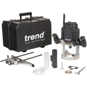 New Trend T12ek 1/2\" Variable Speed Control Plunge Router 240v 2300w In Case New Trend T12ek 1/2\" Variable Speed Control Plunge Router 240v 2300w In Case