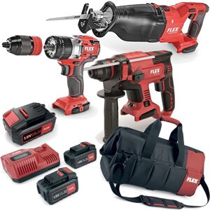 Flex Pack Battery Hammer Drill Reciprocating Saw Impact Driver 3x Lg + Bag Flex Pack Battery Hammer Drill Reciprocating Saw Impact Driver 3x Lg + Bag