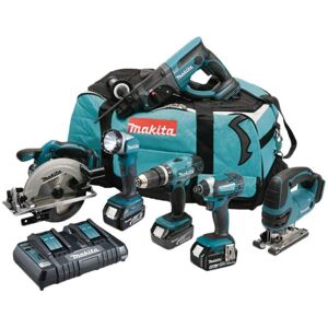Makita Dlx6068pt 18v Li-Ion Lxt 6 Piece Combo Kit Complete With 3 X 5.0 Ah Li... Makita Dlx6068pt 18v Li-Ion Lxt 6 Piece Combo Kit Complete With 3 X 5.0 Ah Li...