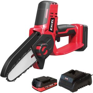 Excel 18v Cordless Mini Chain Saw With 1 X 2.0ah Battery & Charger Excel 18v Cordless Mini Chain Saw With 1 X 2.0ah Battery & Charger